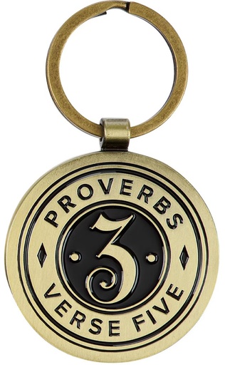 [KRG082] Keyring Trust In The Lord Prov 3:5 Metal Round