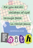 [SEMP59218-SM] Memo Pad Faith Galatians 3:26  (OP)