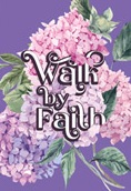 [SEMP59228-SM] Memo Pad Walk By Faith Floral Purple  (OP)
