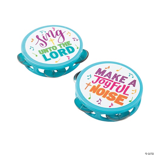 [13949724SINGLE] Mini Religious Tambourines Single