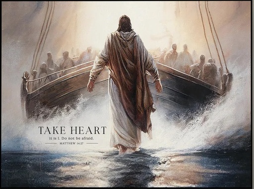 [ART0847] Mounted Print Take Heart It Is MDF