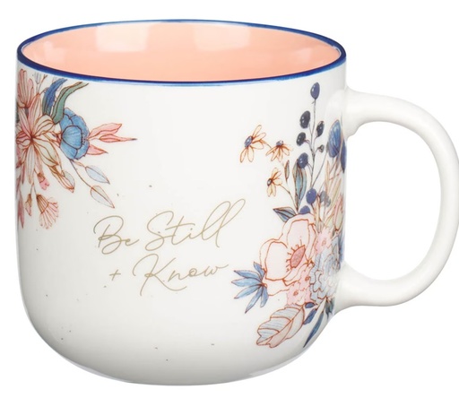 [MUG1218] Mug Be Still and Know Peach Blossom 