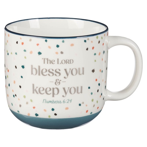[MUG1224] Mug Bless You and Keep You Blue Confetti (01/25)