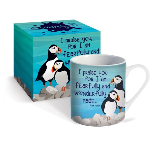 [MG153] Mug Fearfully & Wonderfully Made Puffin
