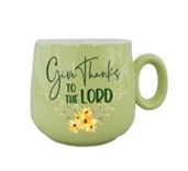 [GEMG5964-SO] Mug Give Thanks To The Lord Green Wide