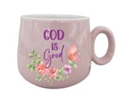 [GEMG5963-SO] Mug God Is Good Pink Wide