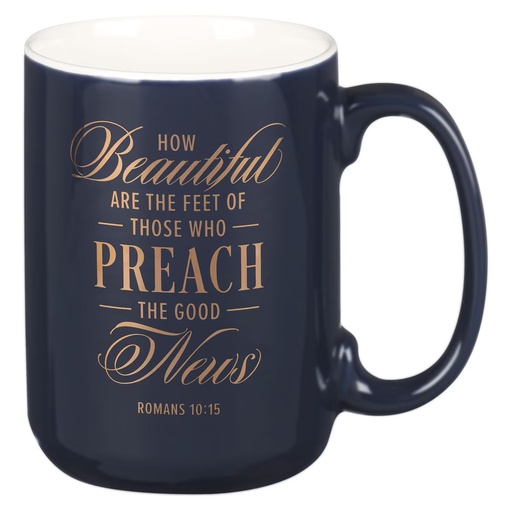 [MUG1132] Mug How Beautiful Are The Feet Navy