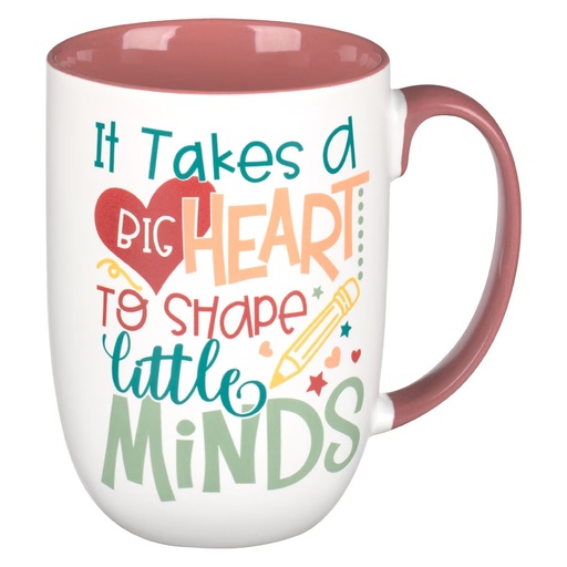 [MUG1143] Mug It Takes A Big Heart Shape Little Minds