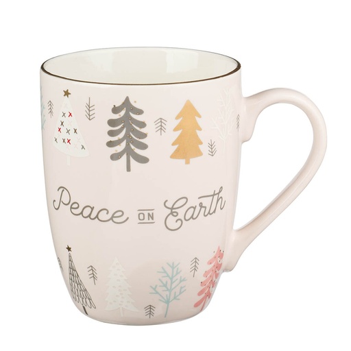 [MUG1253] Mug Peace On Earth Pink 