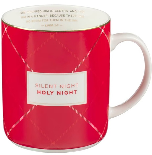 [MUGS59] Mug Set 4pc Christmas Plaid 