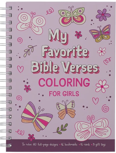[CLR171] My Favourite Bible Verses Girls Colouring Book 
