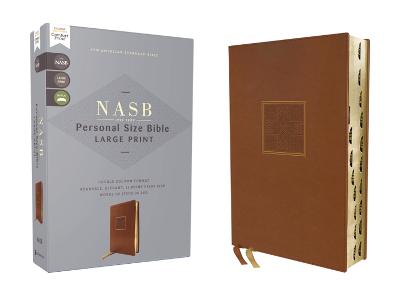 [9780310465973] NASB Personal Size Large Print Leathersoft Brown Index (03/25)