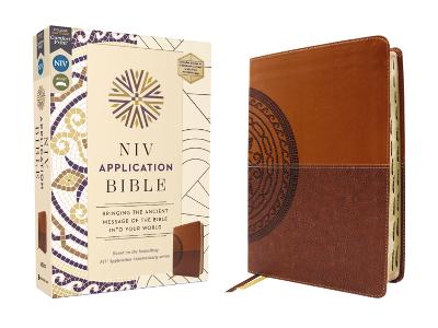 [9780310465157] NIV Application Bible Leathersoft Brown RedL Index 