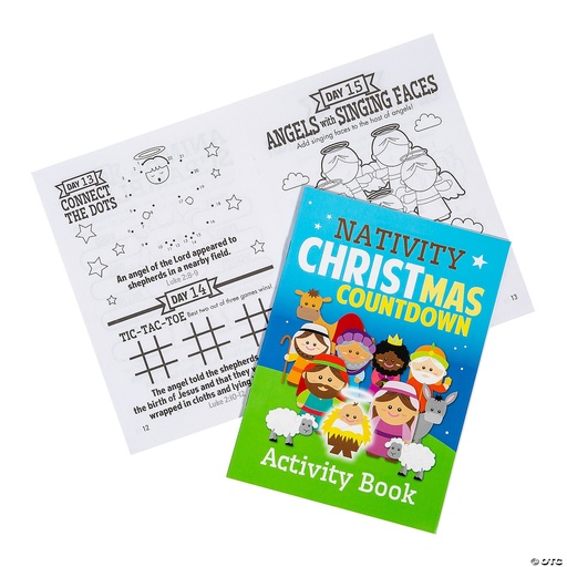 [14148471] Nativity Christmas Countdown Activty Book Single