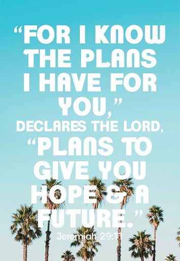 [KIENK0001] PIO For I Know The Plans Palm Trees 25Pc