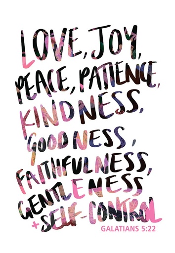 [KIENK0007] PIO Love Joy Peace Patience Kindness 25Pc
