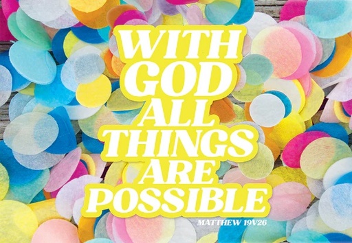 [KIENK0012] PIO With God All Things Are Possible 25Pc