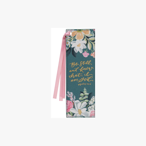 [BMF193] Pagemarker Be Still and Know Teal Floral 