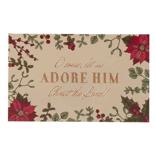 [PIO1086] Pass Around Cards Adore Him Poinsettia