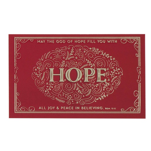 [PIO1084] Pass Around Cards Hope Red Filigree