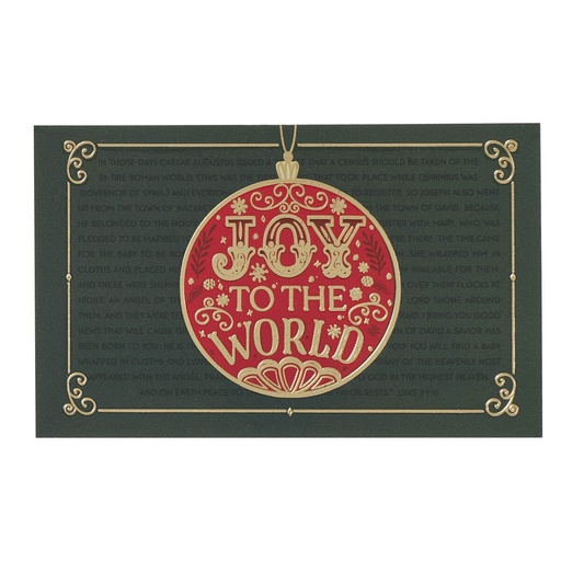 [PIO1083] Pass Around Cards Joy To The World Bauble