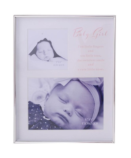 [52987LO] Photo Frame Baby Girl Collage