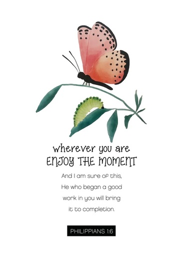 [KIENP0053] Post Lg: Enjoy The Moment Phil 1:6