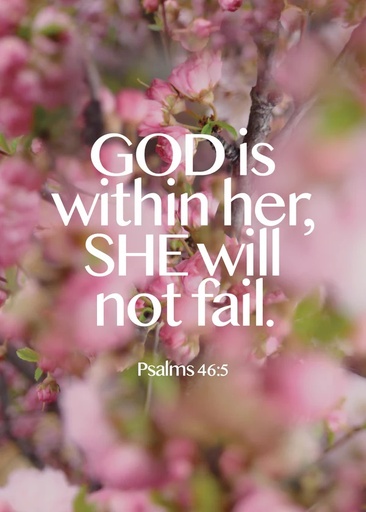 [KIENP0036] Post Lg: God Is Within Her She Will Not Fall