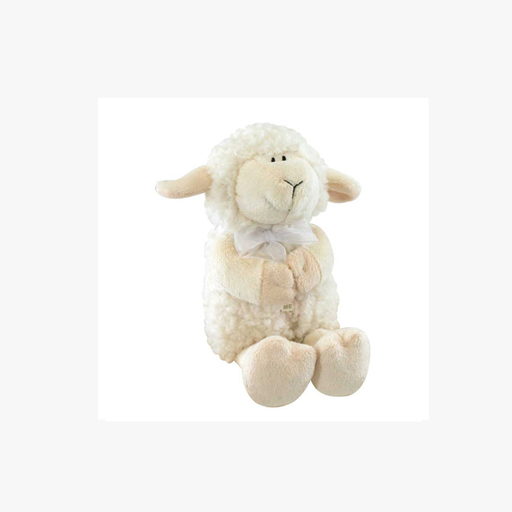 [181419] Praying Lamb White Plush