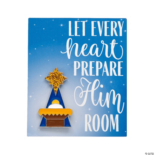 [14324786] Prepare Him Room Enamel Pins with Card (12/24)