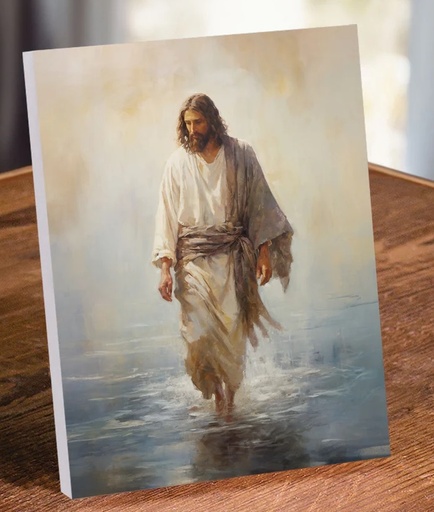 [HFA0124] Tabletop Décor Jesus Walking On Water
