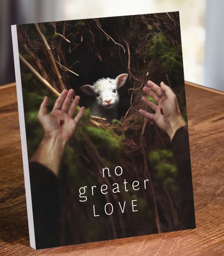 [HFA0122] Tabletop Décor No Greater Love Lamb