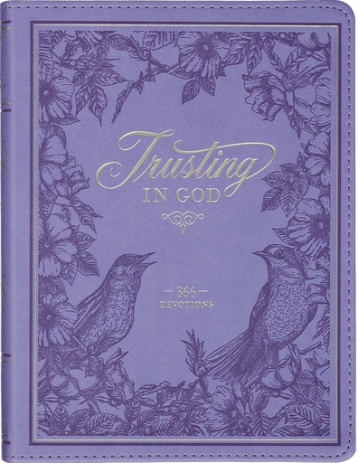[DEV264] Trusting In God Devotional Purple Faux Leather (01/25)