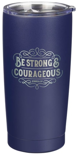 [SMUG304] Tumbler Be Strong Navy Blue Stainless Steel (01/25)
