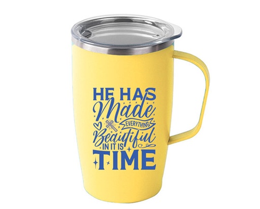[GEWB5497-SM] Tumbler He Has Made Everything Beautiful Yellow