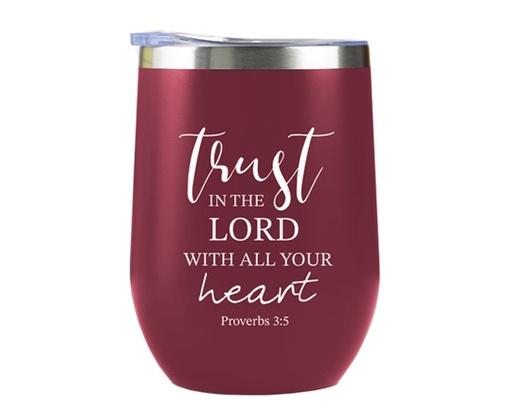 [GEWB5493-SM] Tumbler Mug Trust In The Lord Red
