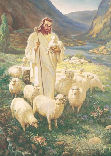 [T5731] VC: Sallman Print Good Shepherd - 23rd Psalm  (PK 25)
