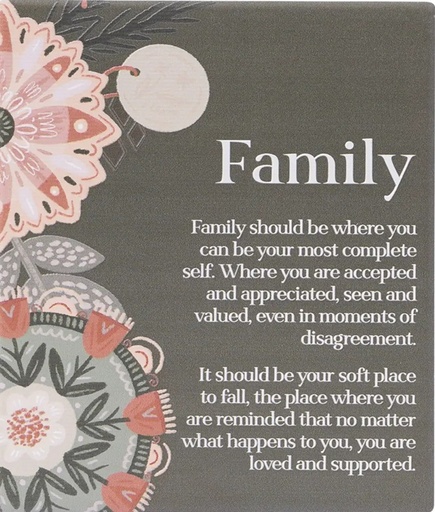[AMB010A] Verse Plaque Family Amber Garden