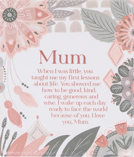 [AMB010H] Verse Plaque Mum Amber Garden