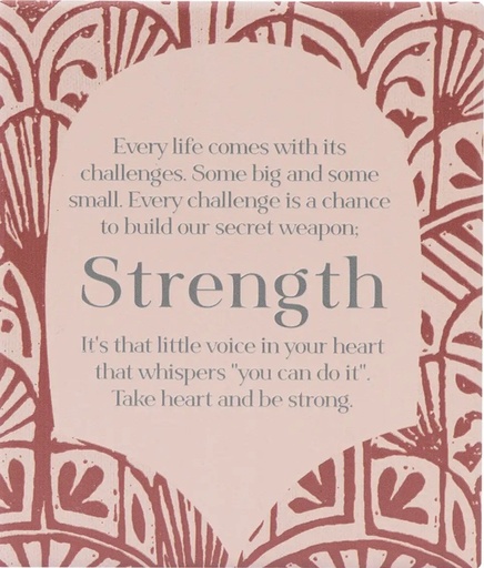 [AMB010I] Verse Plaque Strength Amber Garden