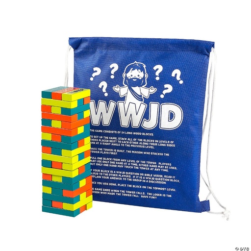 [5P-14194727] WWJD Situation Tower Block Game