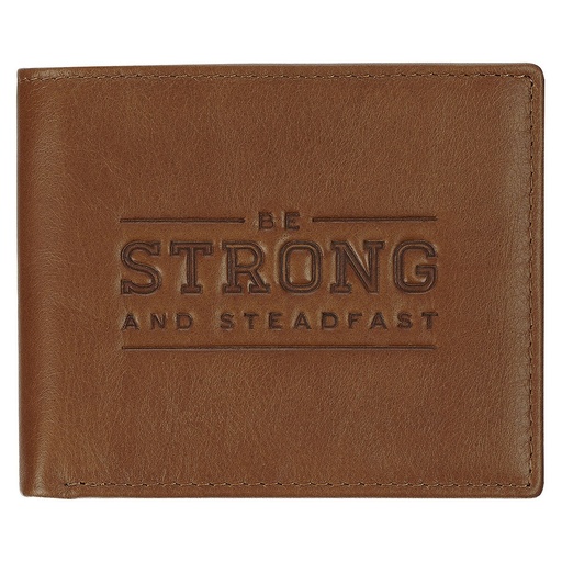 [WT222] Wallet Be Strong Steadfast Brown Leather (01/25)