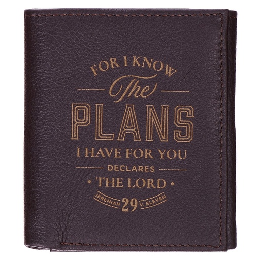 [WT218] Wallet The Plans Black Genuine Leather (01/25)