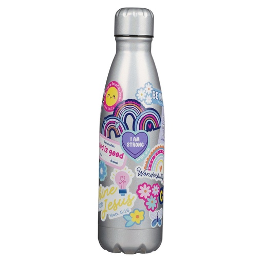 [FLS122] Water Bottle Shine For Jesus Silver SS (01/25)