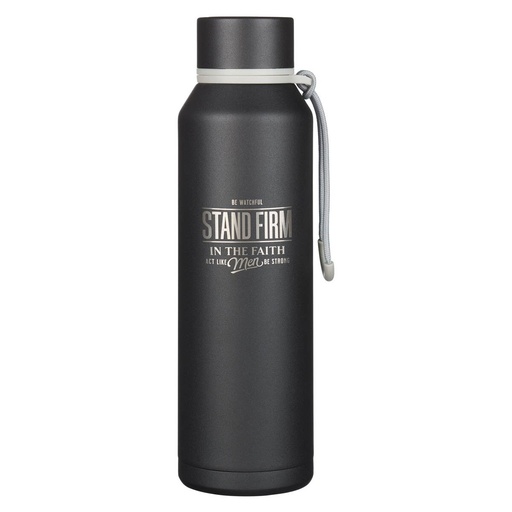 [FLS093] Water Bottle Stand Firm Black SS 
