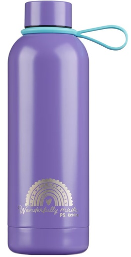 [FLS124] Water Bottle Wonderfully Made Stickers Purple SS