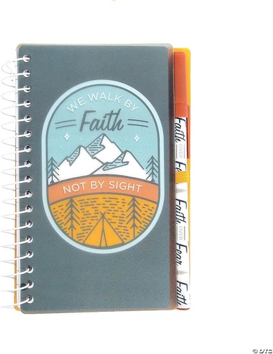 [5P-13982918] We Walk By Faith Notebook With Pen (OP)