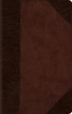 [9798874902957] ESV Large Print Compact Bible, Red Letter TruTone, Brown/Walnut, Portfolio Design