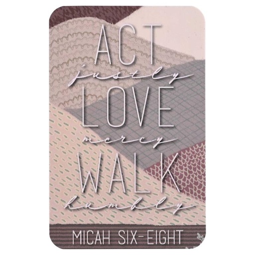 [BKMPK-666] Pocket Card Act Justly Love Pack of 12