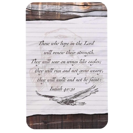 [BKMPK-667] Pocket Card Eagle Isaiah 40:31 Pack of 12